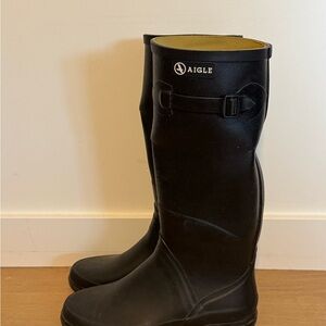 Aigle Classic Black Boots